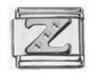 Italian Charms Modul Buchstabe Z - Silbern mit Strass