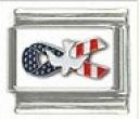 Italian Charms Modul - USA  Schleife