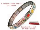 Italian-Charms Modul Armband Geschenkset inklusive 27 Motivmodul