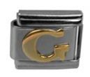 Italian Charms Modul Buchstabe G - Golden