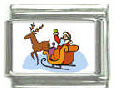 Italian Charms Weihnachtsschlitten