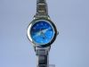 Italian Charms Modul Armbanduhr - Silbern Hai Blau