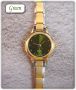 Italian Charms Modul Armbanduhr - Golden Gr�n