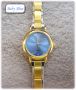 Italian Charms Modul Armbanduhr - Golden Hellblau