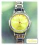 Italian Charms Modul Armbanduhr - Silbern Gelb