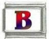 Italian Charms Modul Buchstabe B - Rot-Blau