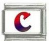 Italian Charms Modul Buchstabe C - Rot-Blau