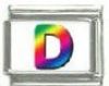 Italian Charms Modul Buchstabe D - Bunt