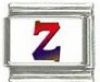 Italian Charms Modul Buchstabe Z - Rot-Blau