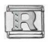Italian Charms Modul Buchstabe R - Silbern mit Strass