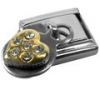 Italian Charms Modul Dangle - Herz mit Strass