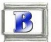 Italian Charms Modul Buchstabe B - Blau-Weiss
