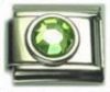 Italian Charms Modul Monatsstein Juli - Hellgr�n