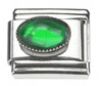 Italian Charms Modul Schmuckstein - Dunkelgr�n