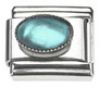 Italian Charms Modul Schmuckstein - Hellblau