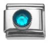 Italian Charms Modul Schmuckstein - Hellblau
