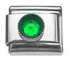 Italian Charms Modul Schmuckstein - Dunkelgr�n