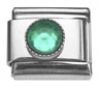 Italian Charms Modul Schmuckstein - Hellgr�n