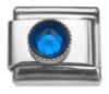 Italian Charms Modul Schmuckstein - Dunkelblau
