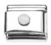 Italian Charms Modul Schmuckstein - Weiss