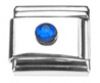 Italian Charms Modul Schmuckstein - Hellblau