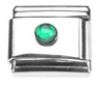 Italian Charms Modul Schmuckstein - Hellgr�n