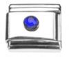 Italian Charms Modul Schmuckstein - Dunkelblau
