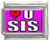 Italian Charms Modul Spr�che - Heart u Sis