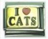 Italian Charms Modul Spr�che - I Heart Cats