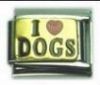 Italian Charms Modul Spr�che - I Heart Dogs