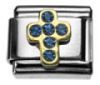 Italian Charms Modul Strass - Kreuz