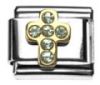 Italian Charms Modul Strass - Kreuz