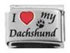 Italian Charms Modul Laser - I Love my Dachshund