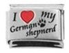Italian Charms Modul Laser - I Love my German Shepnerd