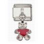Italian Charms Modul Dangle - B�r - Rot