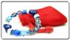 Armband mit echten Glasperlen (Blau)