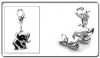 Bettel Armband Anh�nger Metall Charm Elefant