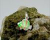 Anh�nger Clownfisch - Silber - gr�n-orange