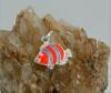 Anh�nger Clownfisch - Silber - orange-blau