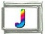 Italian Charms Modul Buchstabe J - Bunt