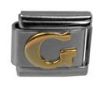 Italian Charms Modul Buchstabe G - Golden